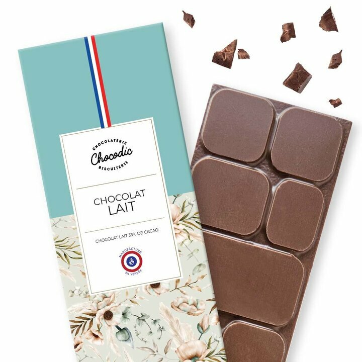 TABLETTE DE CHOCOLAT AU LAIT - 80g