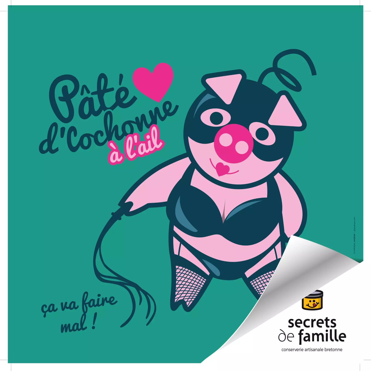 PATÉ DE COCHONNE A L'AIL - 156gr