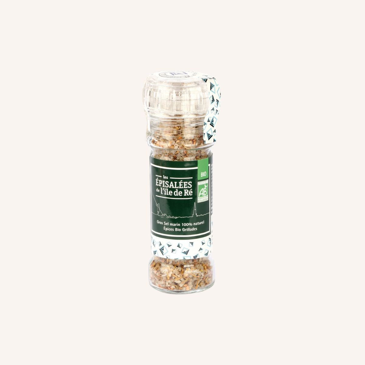 MOULIN VERRE GROS SEL EPICES BIO GRILLADE - 80G