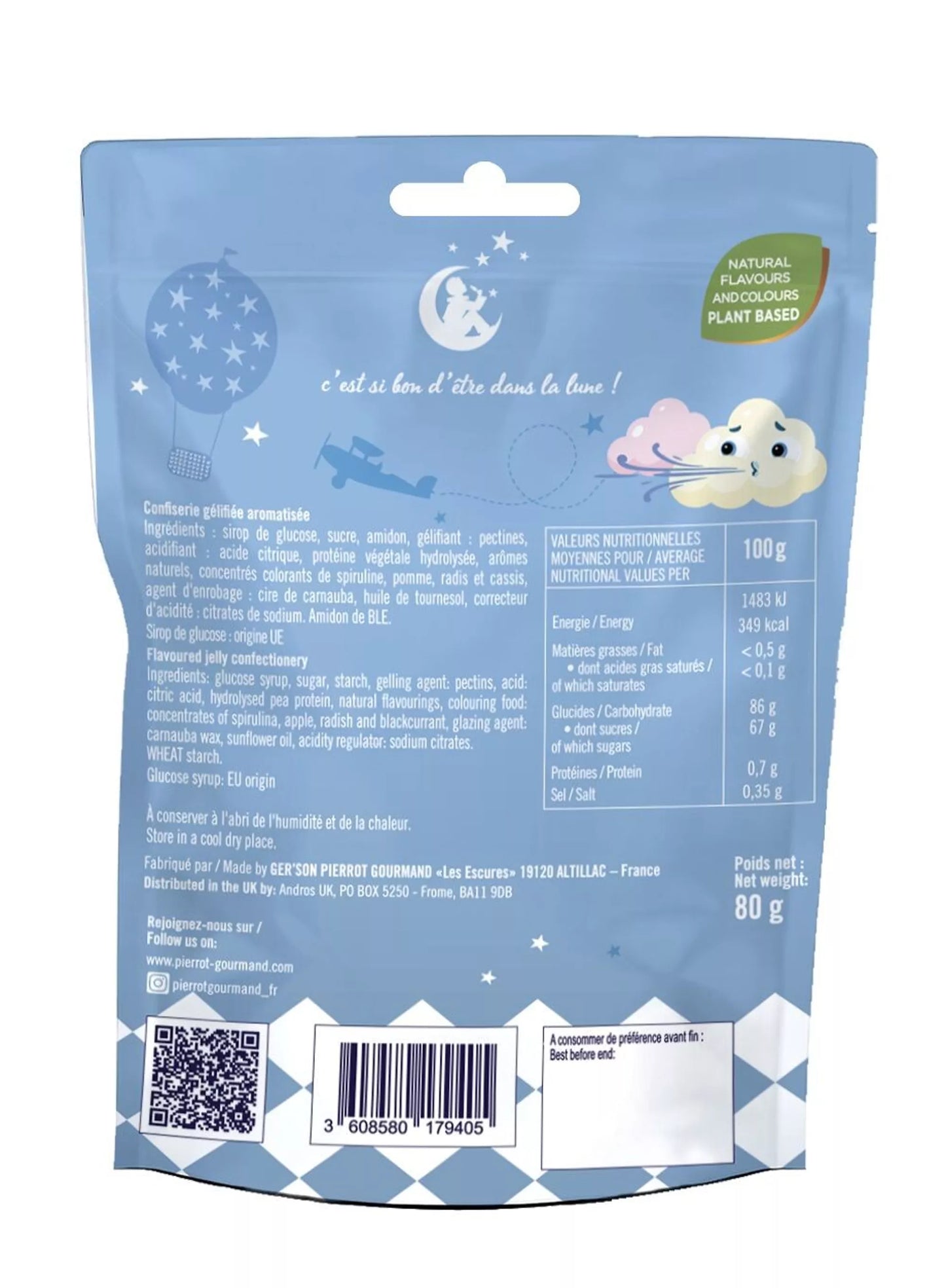 SACHET REFERMABLE DE BONBONS CUMULO - 80g - VEGAN