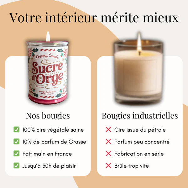 BOUGIE PARFUMÉE - SUCRE D'ORGE
