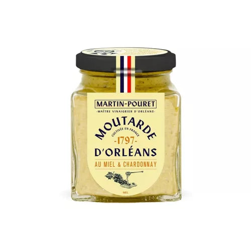MOUTARDE D'ORLEANS AU MIEL ET CHARDONNAY - 200g