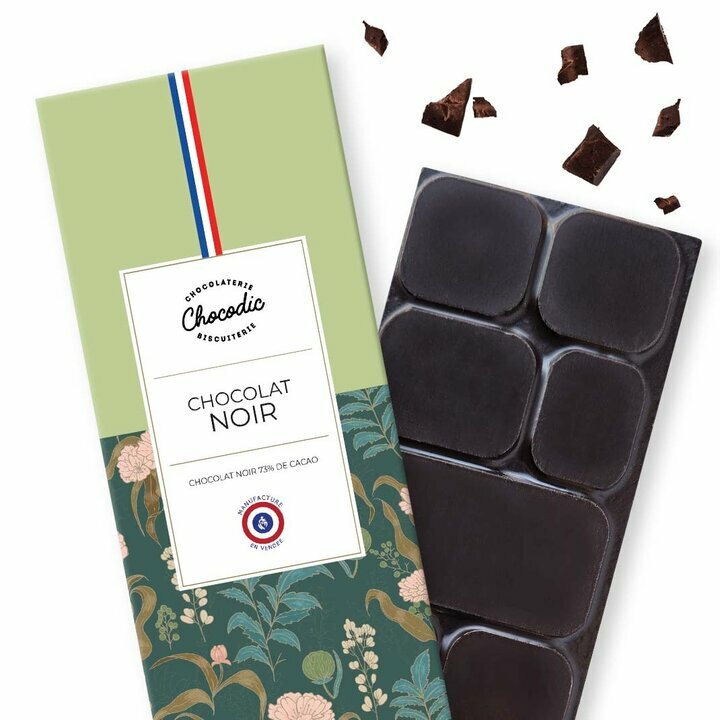 TABLETTE DE CHOCOLAT NOIR 73 % - 80g