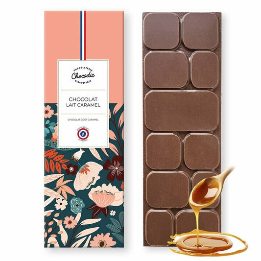 TABLETTE DE CHOCOLAT LAIT CARAMEL - 80g