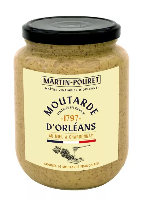 MOUTARDE D'ORLEANS AU MIEL ET CHARDONNAY - 850g