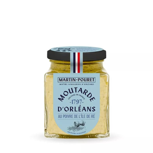 MOUTARDE D'ORLEANS AU POIVRE DE L'ILE DE RÉ - 200g