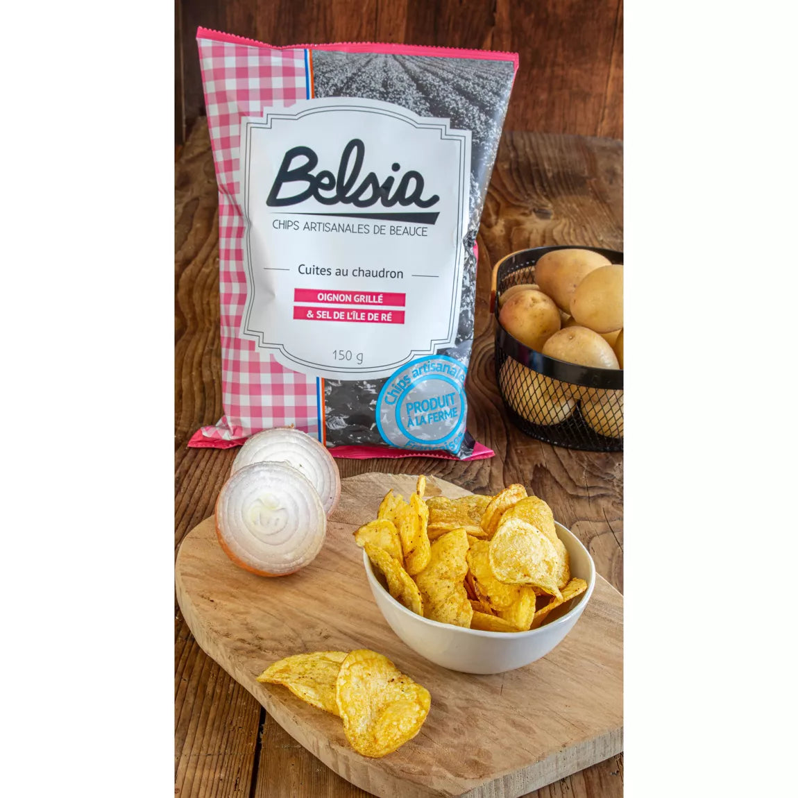 CHIPS ARTISANALES - OIGNON GRILLÉ - 150g