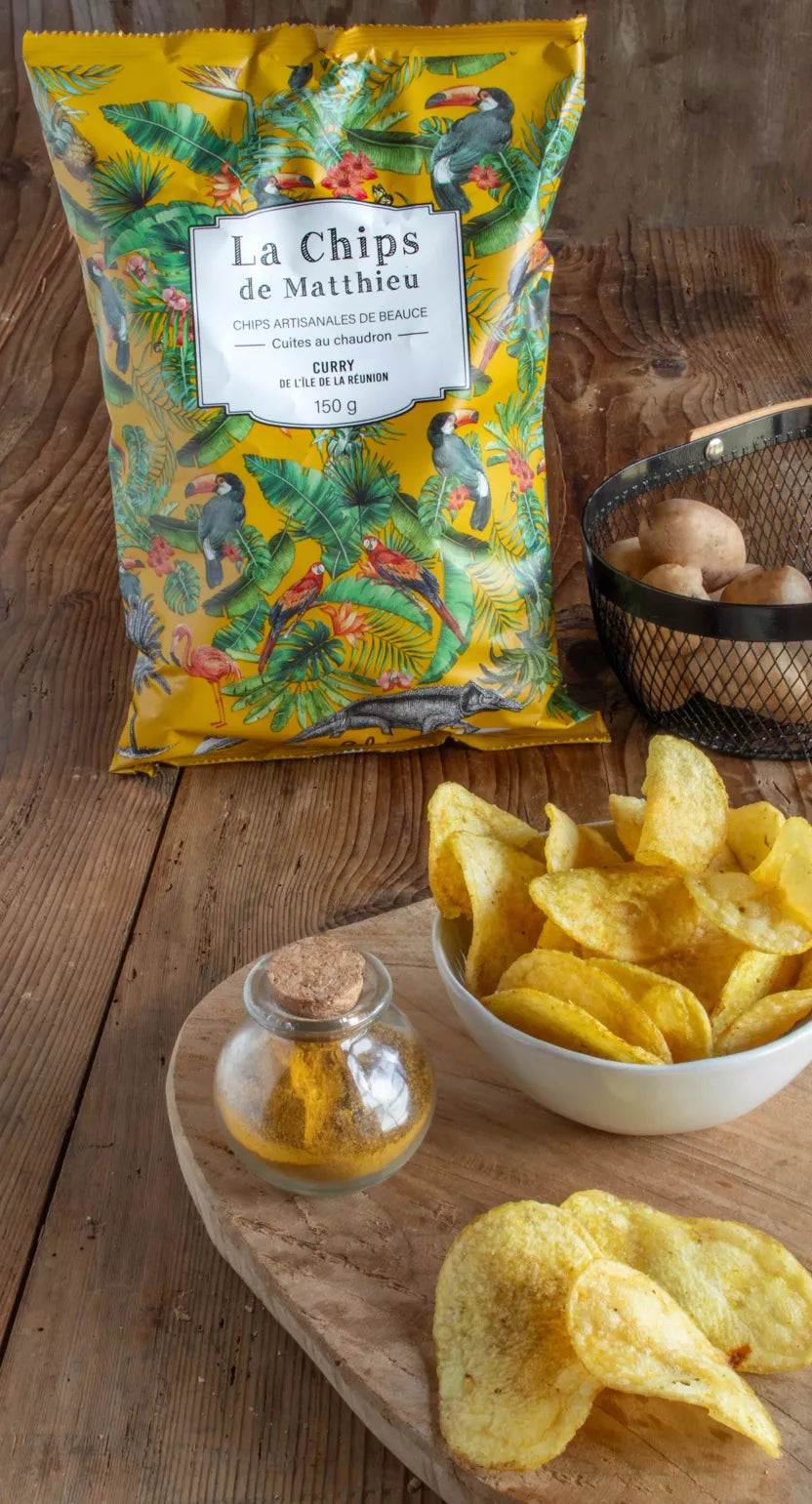 LA CHIPS DE MATTHIEU CURRY DE L'ILE DE LA RÉUNION - 125G