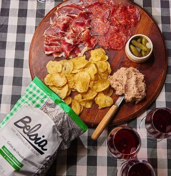CHIPS ARTISANALES AUX HERBES DE PROVENCE ET TOMATES 150G