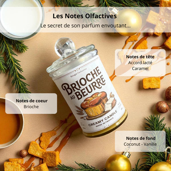 BOUGIES PARFUMÉE - BRIOCHE AU BEURRE