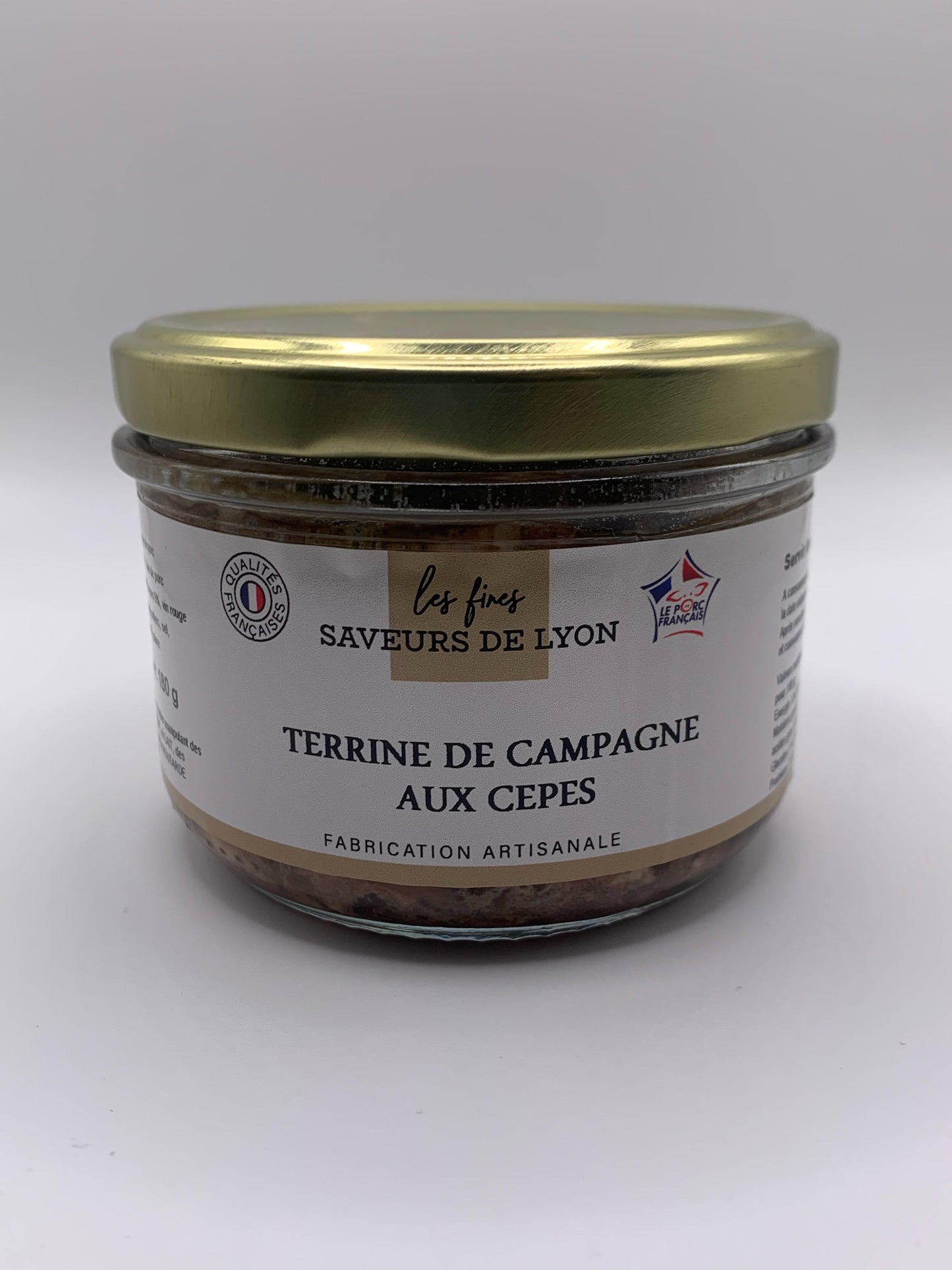 TERRINE DE CAMPAGNE AUX CEPES  - 180gr