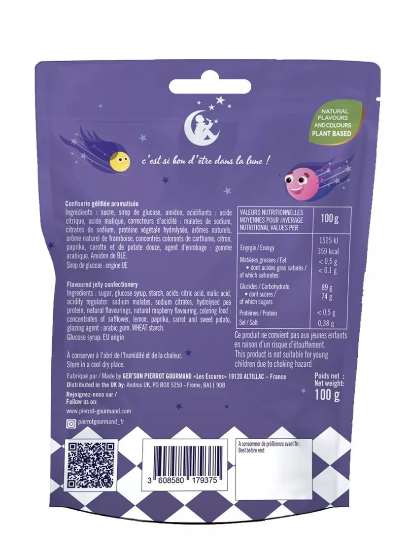 SACHET REFERMABLE DE BONBONS COMETES - 100g