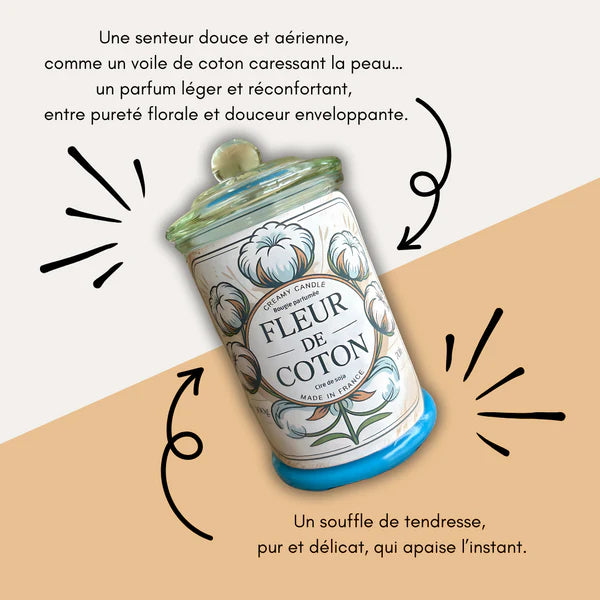 BOUGIE PARFUMÉE - FLEUR DE COTON
