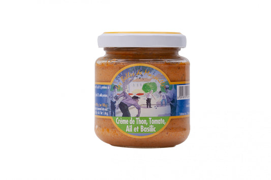 CREME DE THON, TOMATES, AIL ET BASILIC - 110G