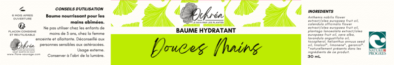 BAUME HYDRATANT - DOUCES MAINS - 30ml