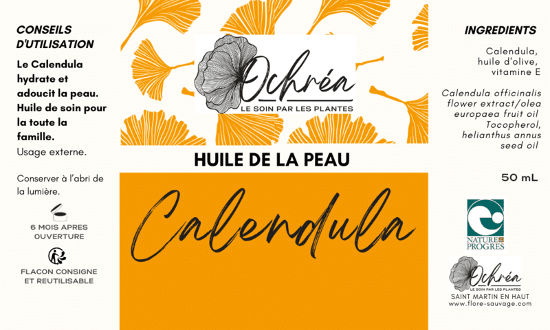 HUILE DE SOIN CALENDULA - 50ml