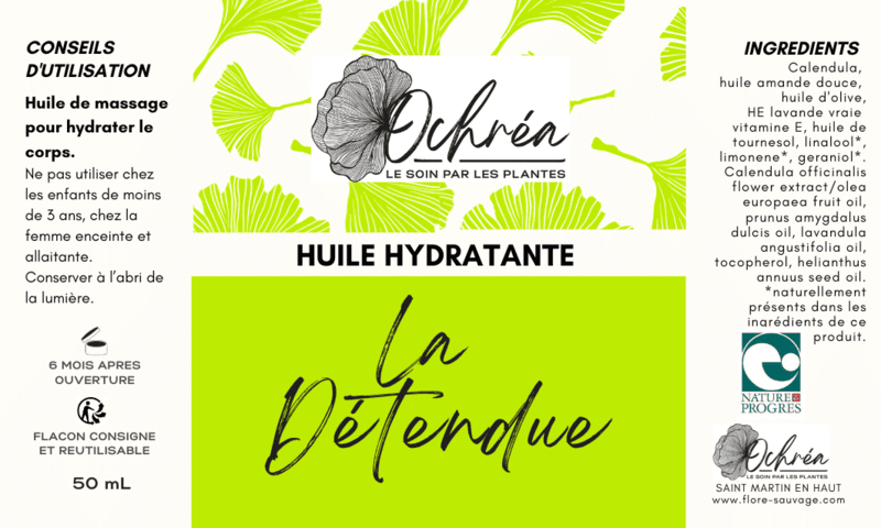 HUILE DE SOIN LA DETENDUE - 50ml