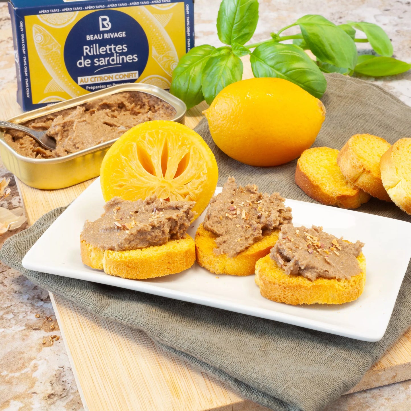 RILLETTES DE SARDINES AU CITRON CONFIT - 75G