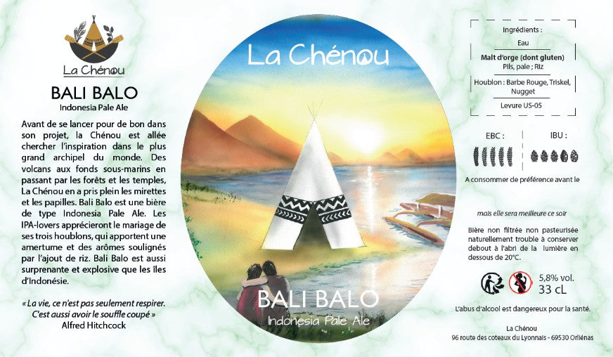 BIERE BALI BALO - FRENCH IPA - 75cl