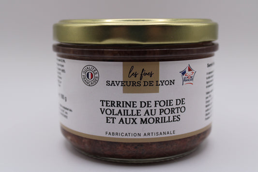 TERRINE DE FOIE DE VOLAILLE AU PORTO ET AUX MORILLES - 180gr