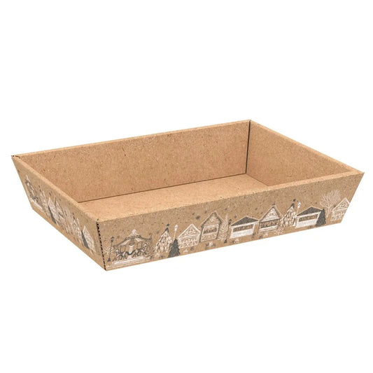 CORBEILLE CARTON KRAFT - REVE DE DOUCEUR - GRAND FORMAT