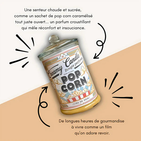 BOUGIES PARFUMÉE - POP CORN