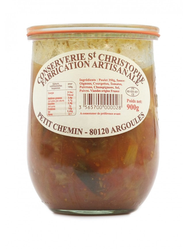 POULET FAÇON BASQUAISE - 900gr