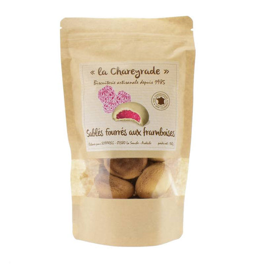 SABLÉS FOURRÉS FRAMBOISE - 140g