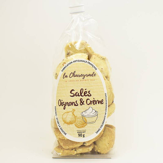 BISCUITS APERITIFS OIGNONS ET CREME - 90gr
