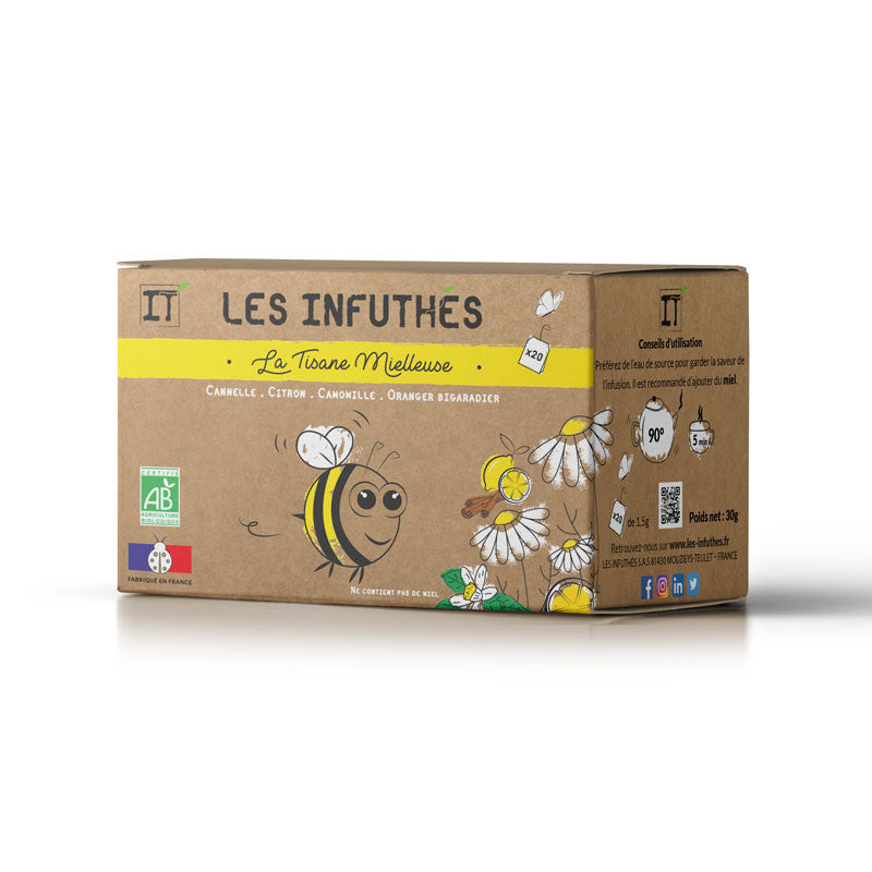 TISANE MIELLEUSE - 20 SACHETS INDIVIDUELS